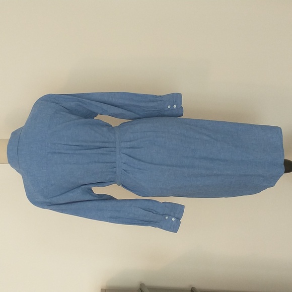 H&M Linen-Blend Shirt Dress Size XS - Picture 3 of 9